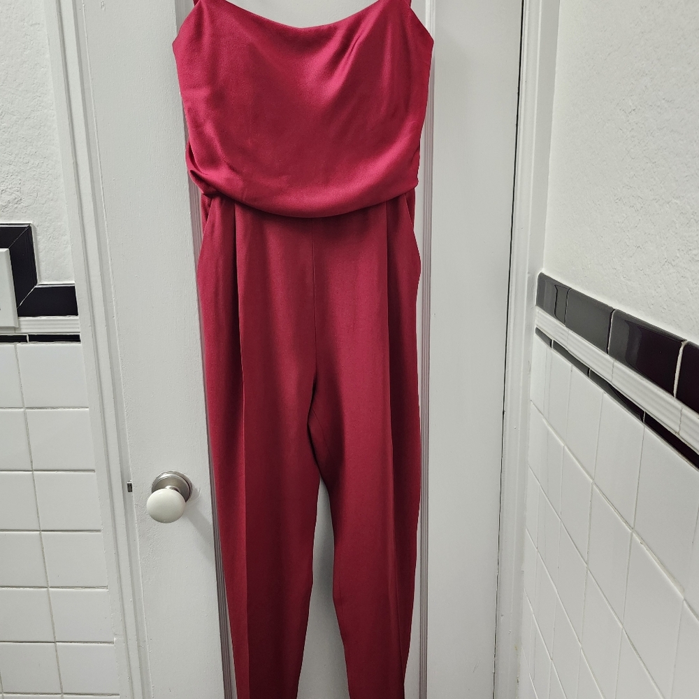 Max Mara Deep Red Jumpsuit